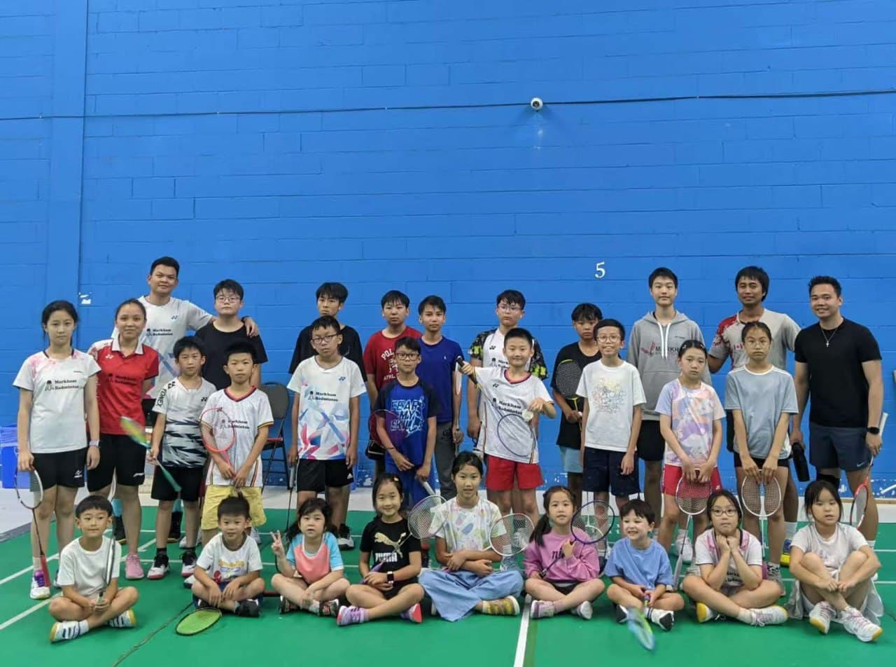 Summer camp students and coaches photo
